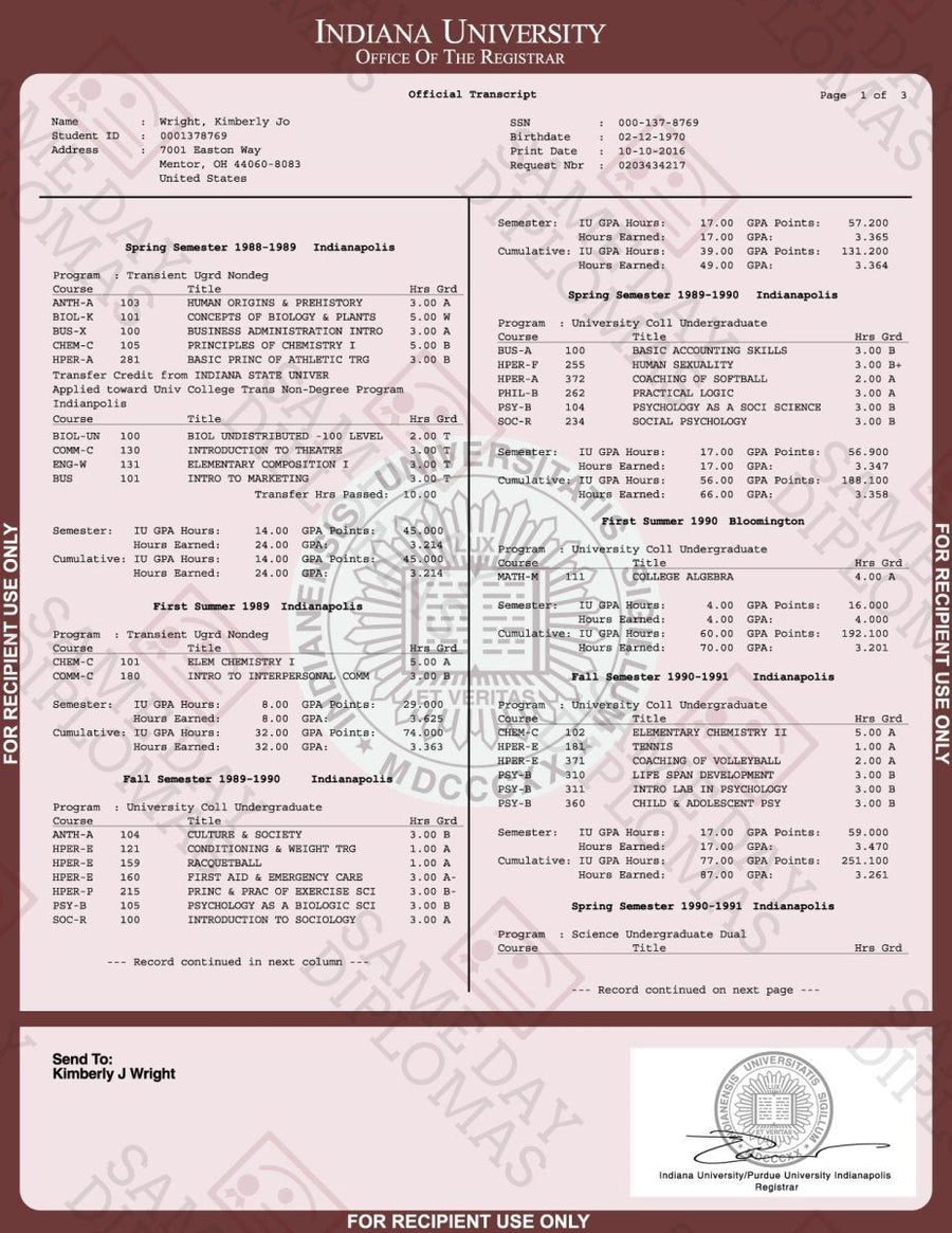 Buy Now College University Match Transcripts