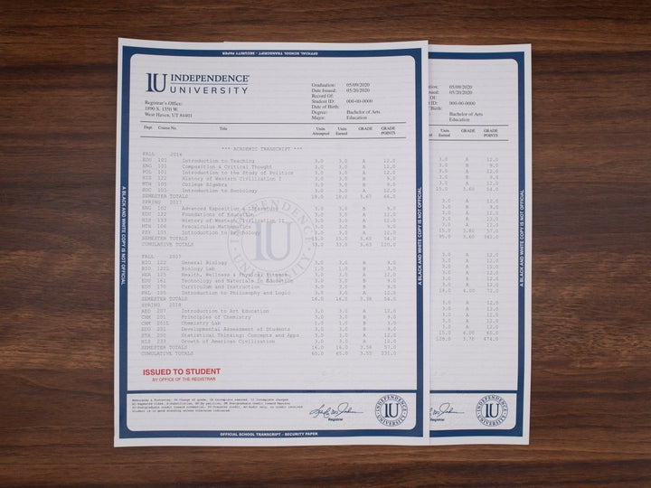 College University Transcripts USA - Doc Printers