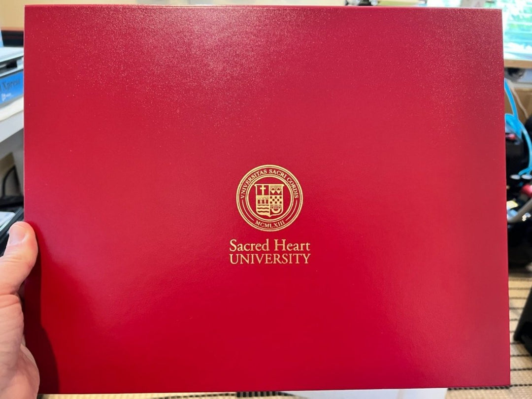 Custom Diploma Cover - Navy, Red, Green, Black and Maroon - Doc Printers