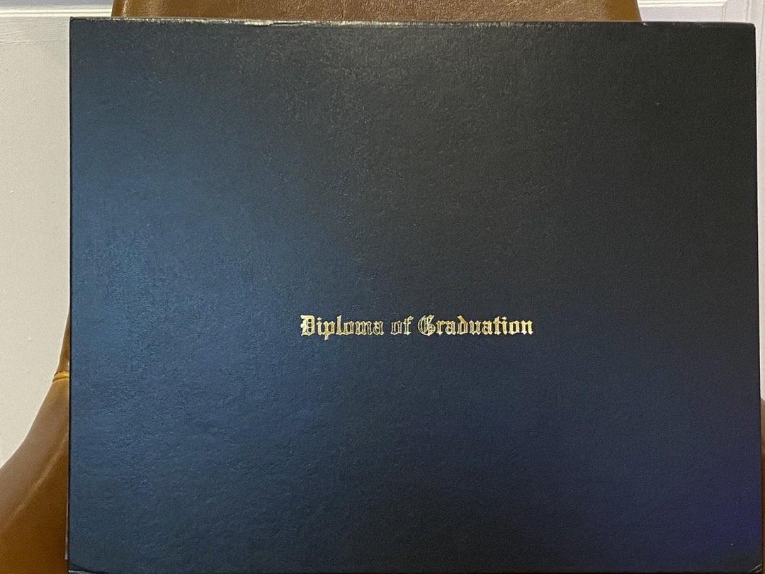 Diploma Cover - Diploma of Graduation - Navy, Red, Green, Black and Maroon - Doc Printers