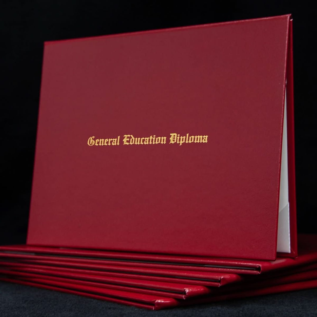 Diploma Cover - General Education Diploma -Engraved - Same Day Diplomas