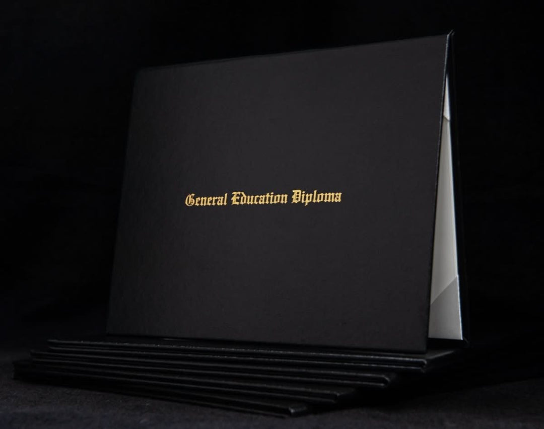 Diploma Cover - General Education Diploma -Engraved - Same Day Diplomas