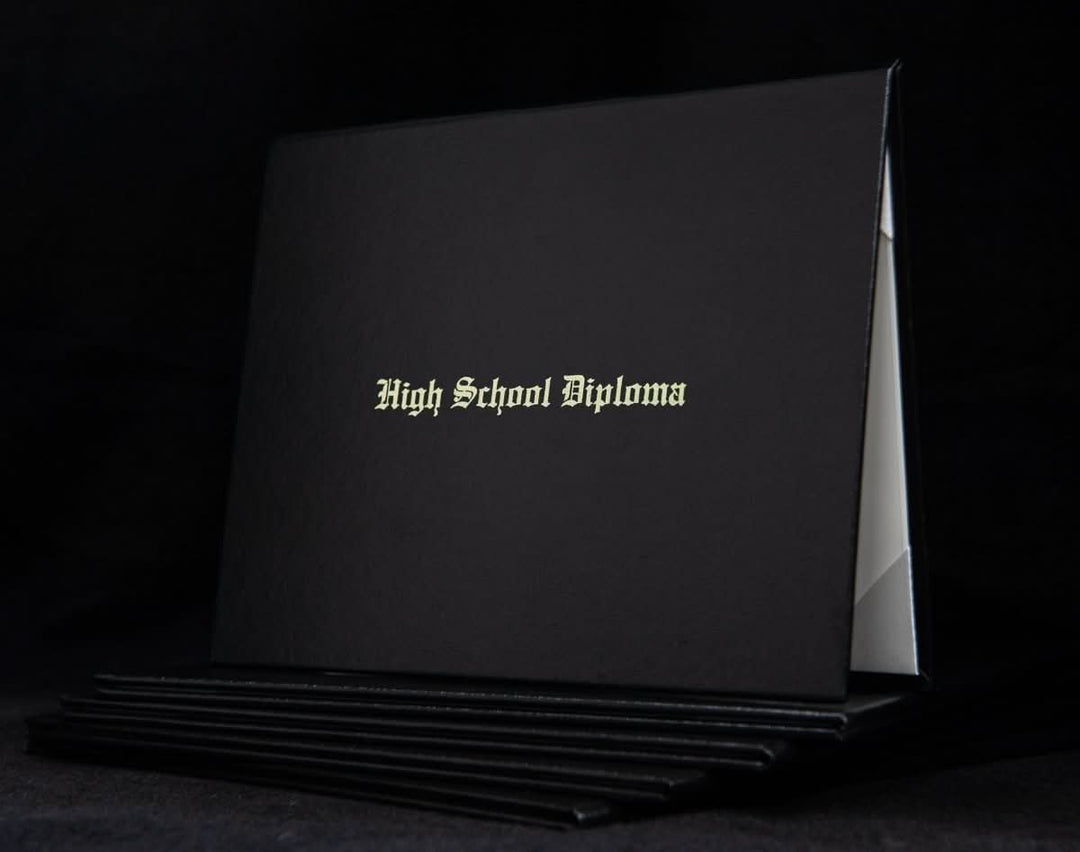 Diploma Cover - High School Diploma - Engraved - Same Day Diplomas