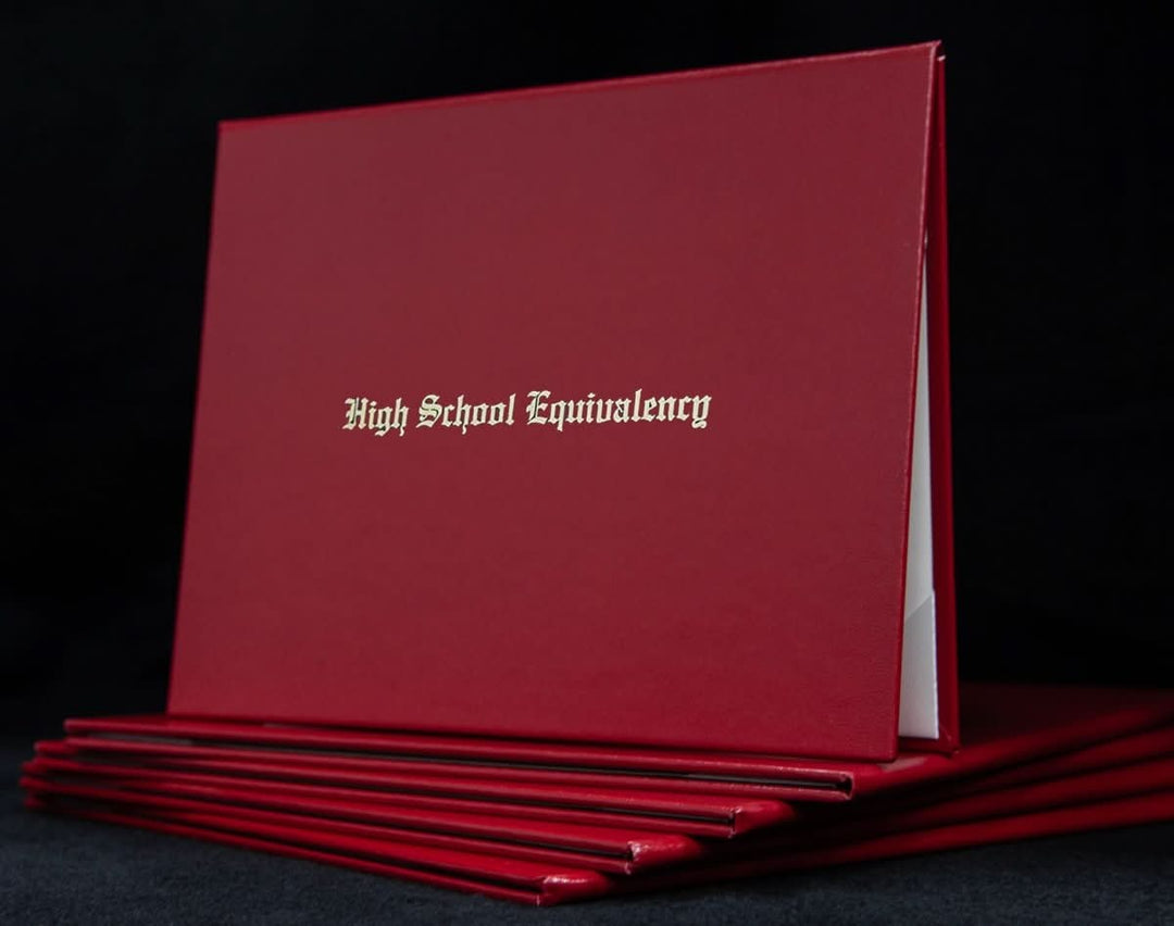 Diploma Cover - High School Equivalency - Engraved - Same Day Diplomas