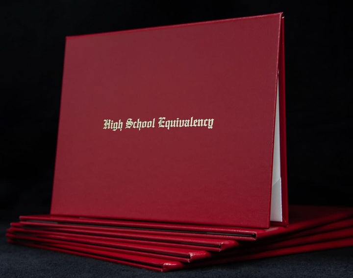 Diploma Cover - High School Equivalency - Engraved - Same Day Diplomas