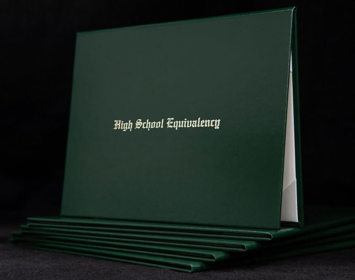 Diploma Cover - High School Equivalency - Engraved - Same Day Diplomas
