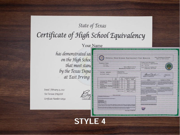 GED Diploma & Transcript Bundle - Same Day Diplomas