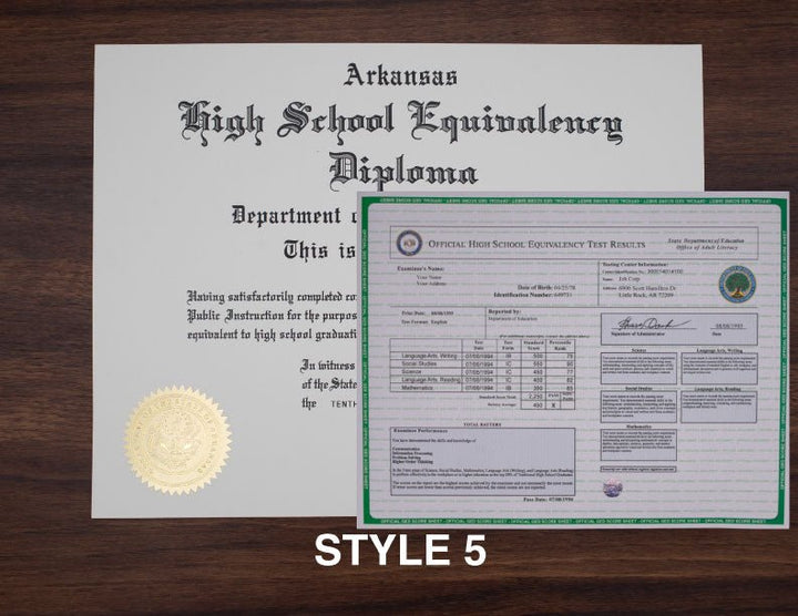 GED Diploma & Transcript Bundle - Same Day Diplomas