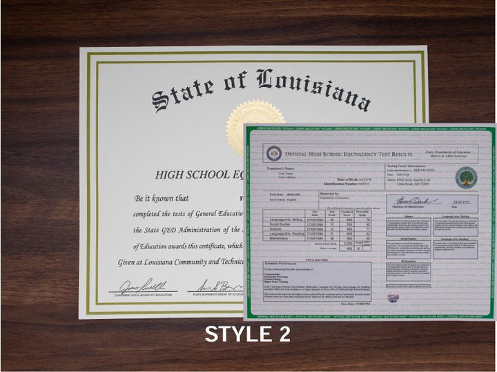 GED Diploma & Transcript Bundle - Same Day Diplomas
