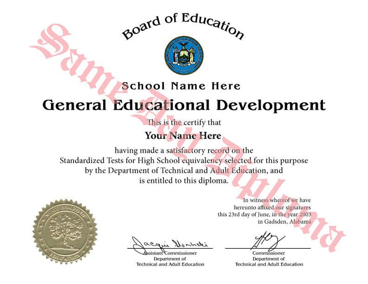 GED Diplomas - Same Day Diplomas