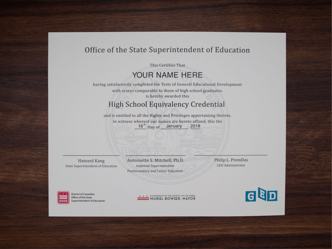 GED Match Diploma ( from your example ) - Same Day Diplomas