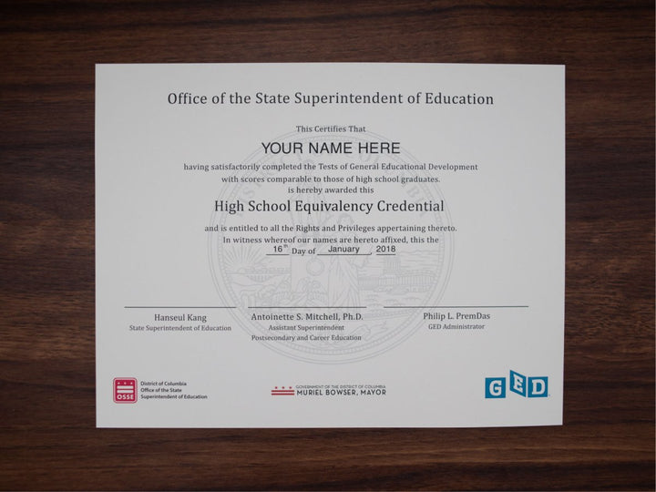 GED Match Diploma ( from your example ) - Same Day Diplomas