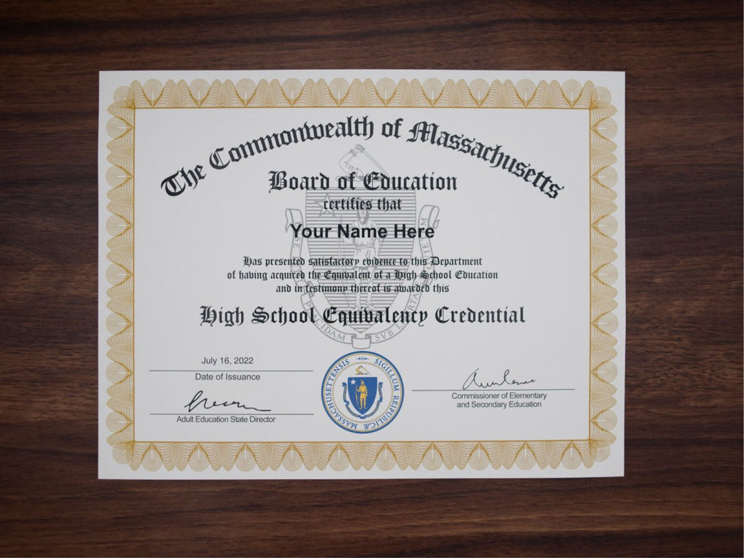 GED Match Diploma ( from your example ) - Same Day Diplomas
