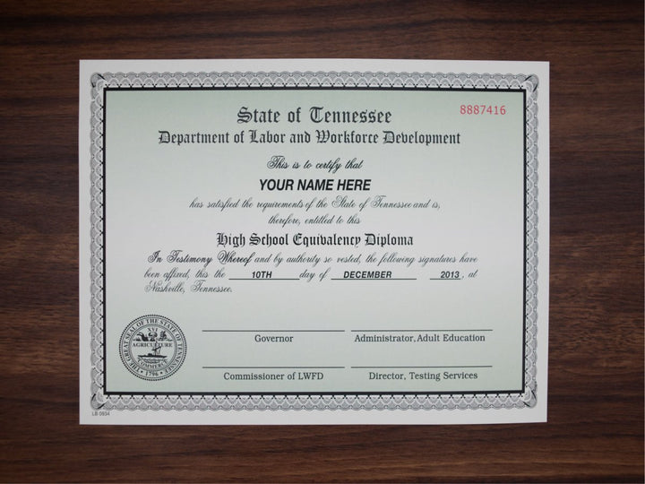 GED Match Diploma ( from your example ) - Same Day Diplomas