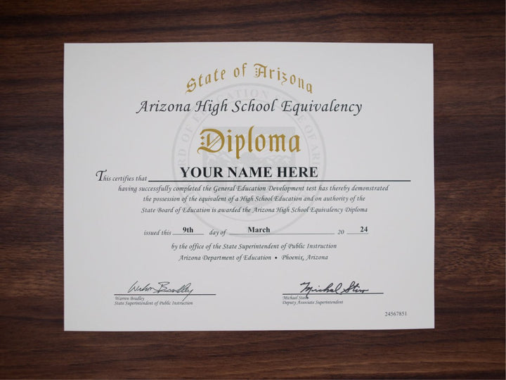 GED Match Diploma ( from your example ) - Same Day Diplomas