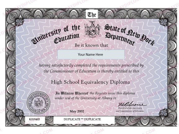 GED Match Diploma ( from your example ) - Doc Printers