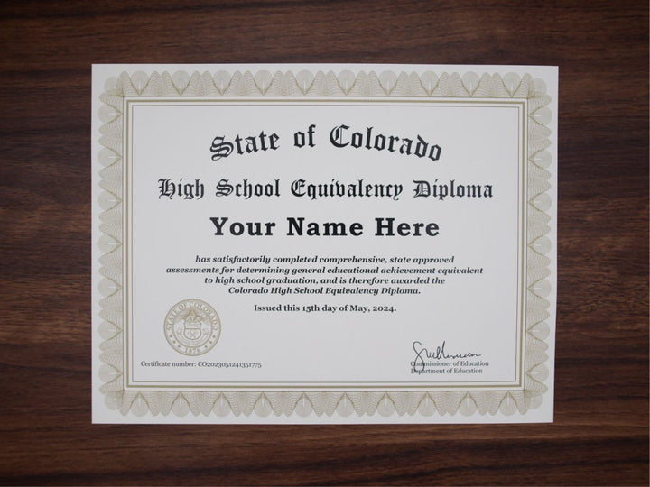 GED Match Diploma ( from your example ) - Same Day Diplomas