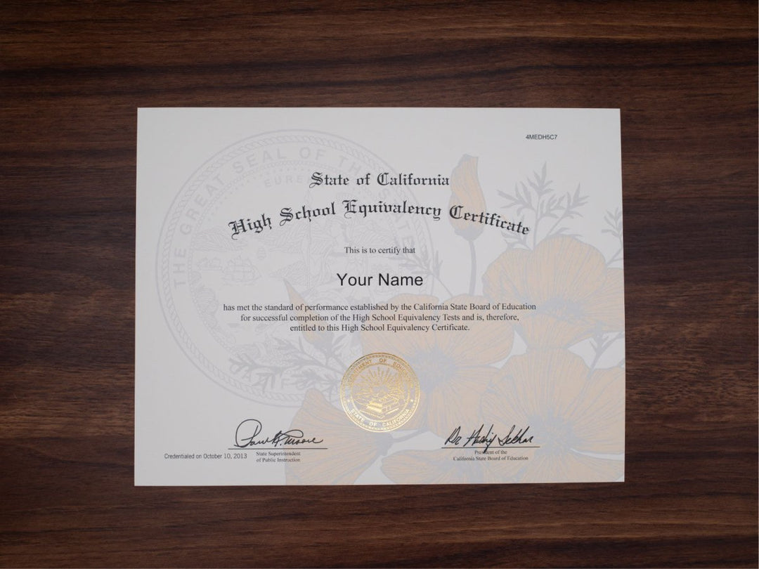 GED Match Diploma ( from your example ) - Same Day Diplomas