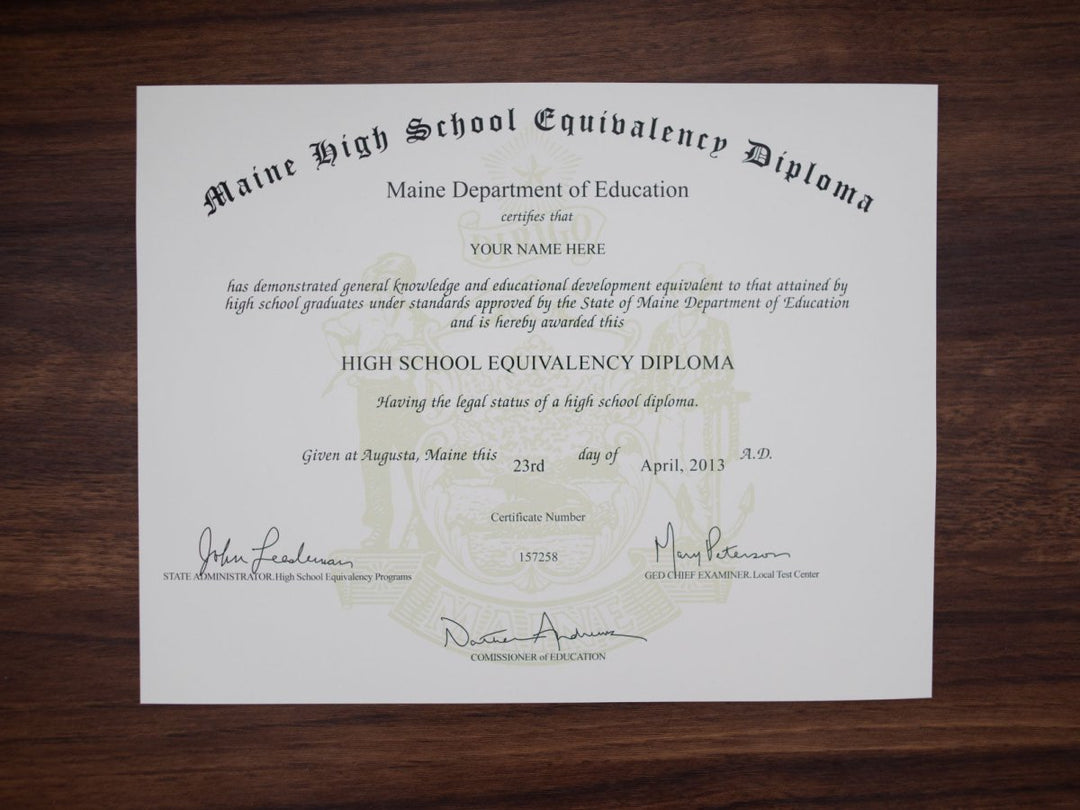 GED Match Diploma ( from your example ) - Same Day Diplomas