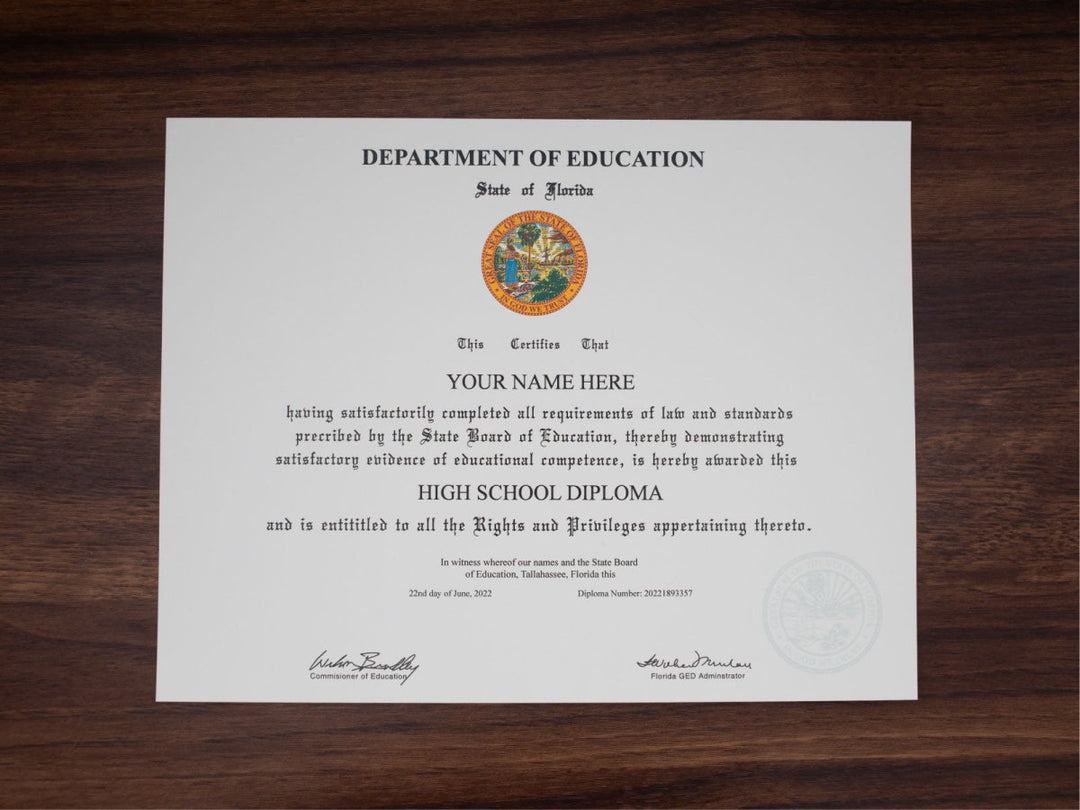 GED Match Diploma ( from your example ) - Same Day Diplomas