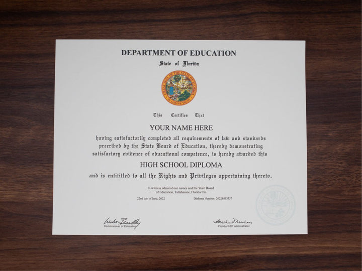 GED Match Diploma ( from your example ) - Same Day Diplomas