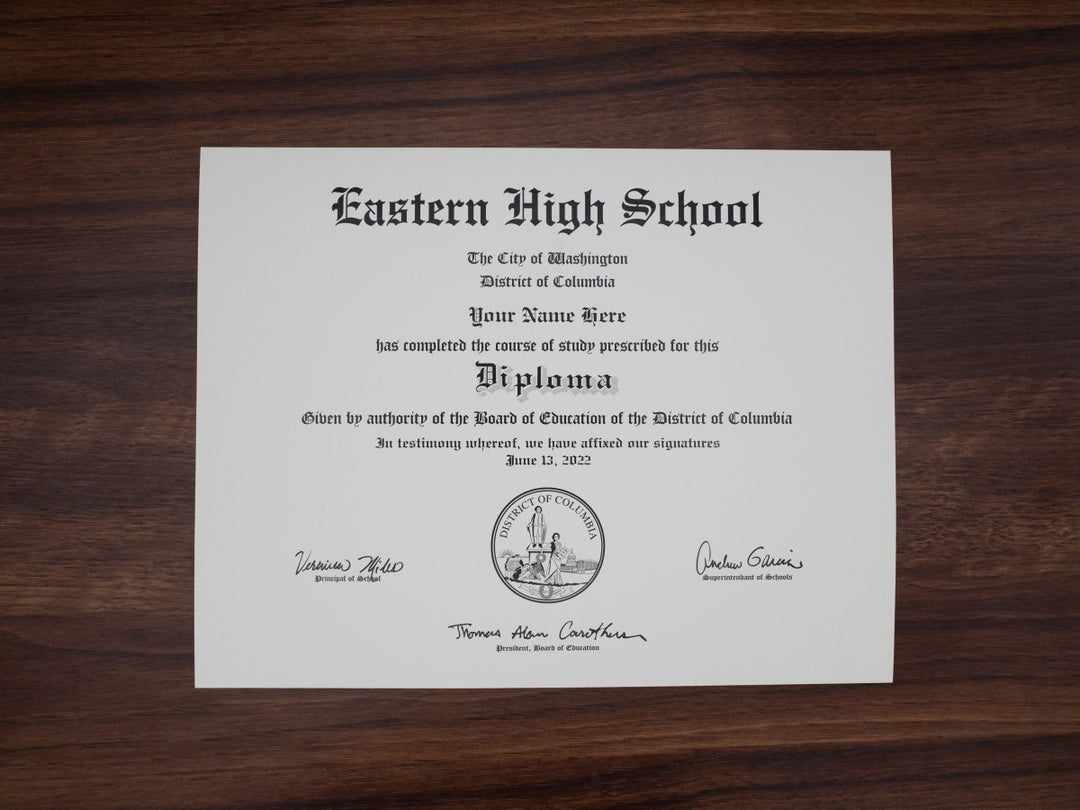 High School Actual Match Diplomas from Major Cities and Online schools - Doc Printers