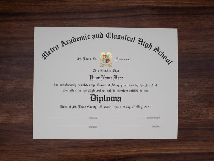 High School Actual Match Diplomas from Major Cities and Online schools - Doc Printers