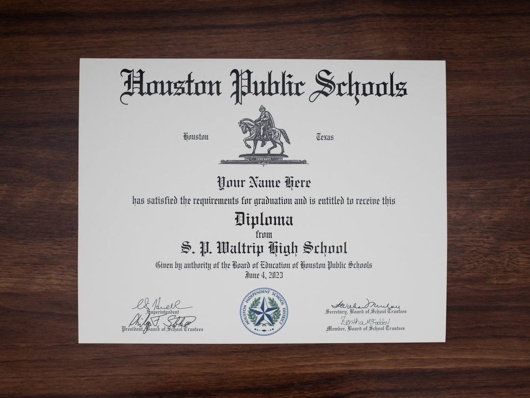 High School Actual Match Diplomas from Major Cities and Online schools - Doc Printers