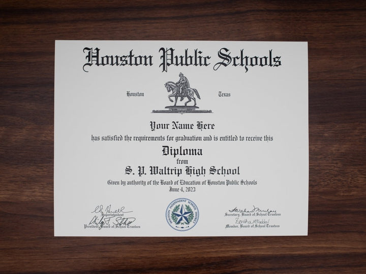 High School Actual Match Diplomas from Major Cities and Online schools - Doc Printers
