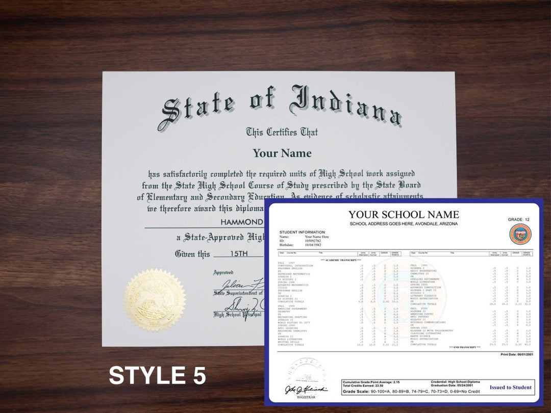 High School Diploma and Transcripts - Doc Printers