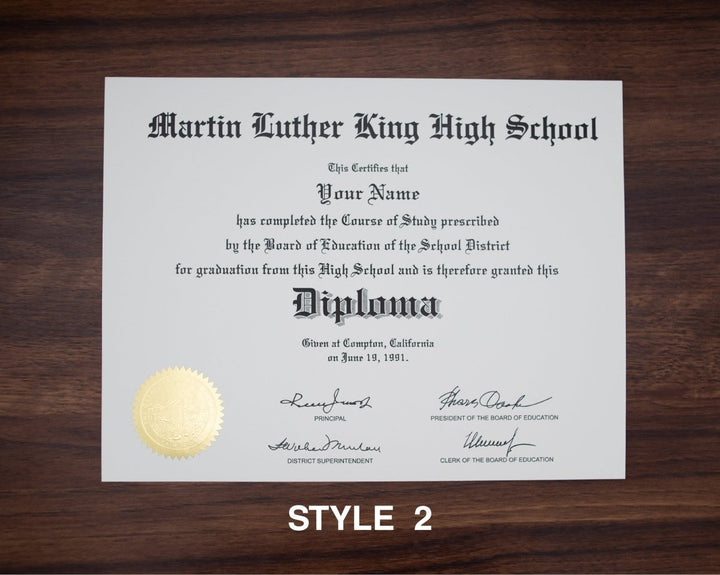 High School Diplomas - Doc Printers