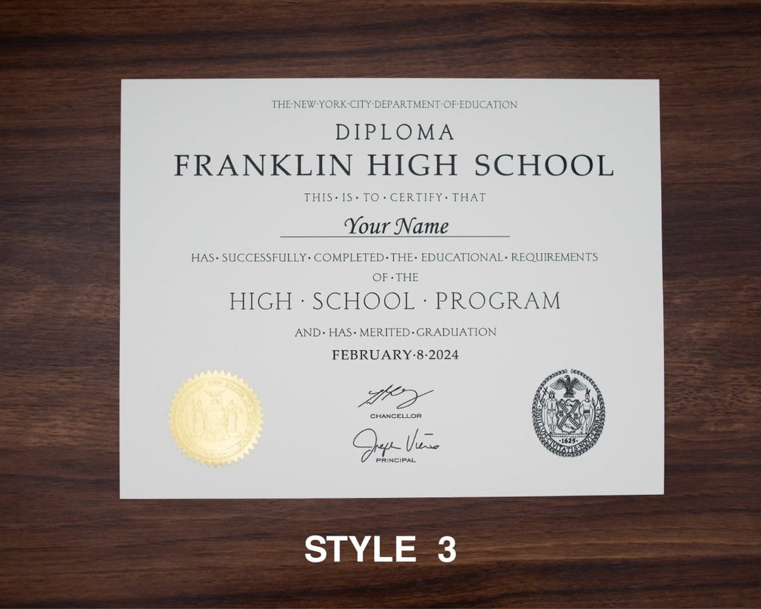 High School Diplomas - Doc Printers
