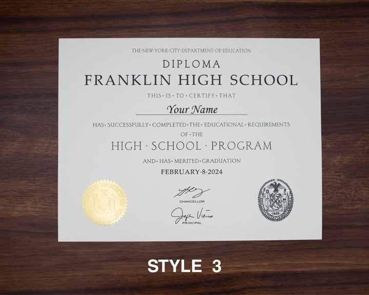 High School Diplomas - Doc Printers