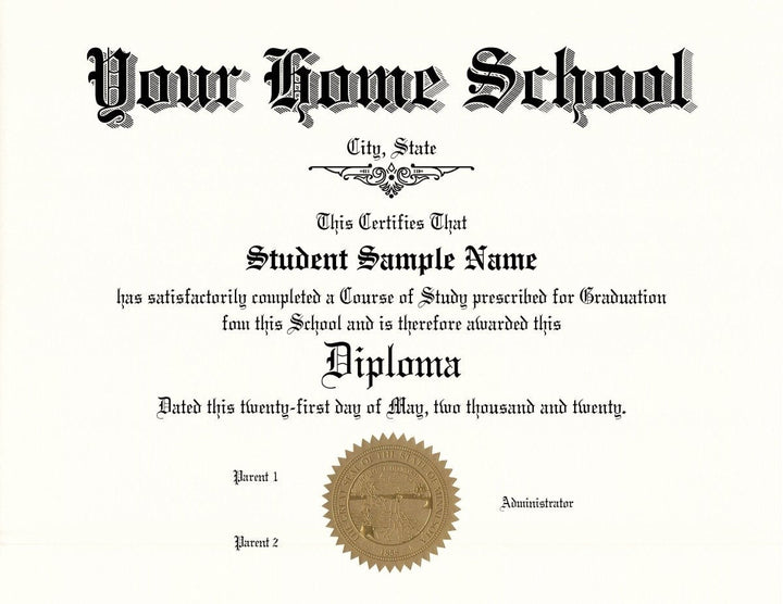 Home School Diplomas - Doc Printers