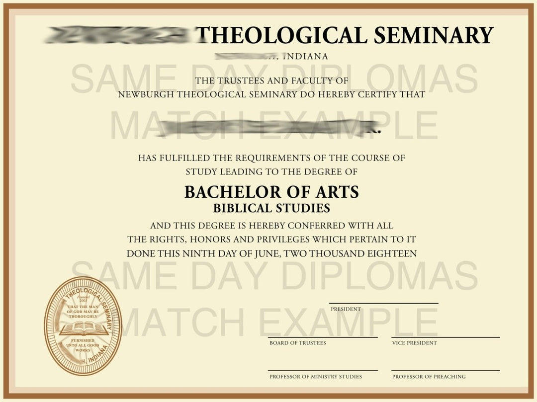 Master Degree Diploma - Doc Printers