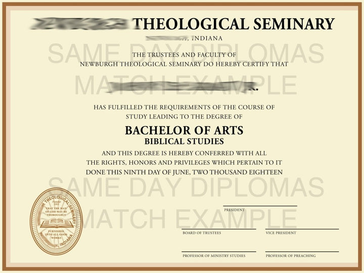 Master Degree Diploma - Doc Printers