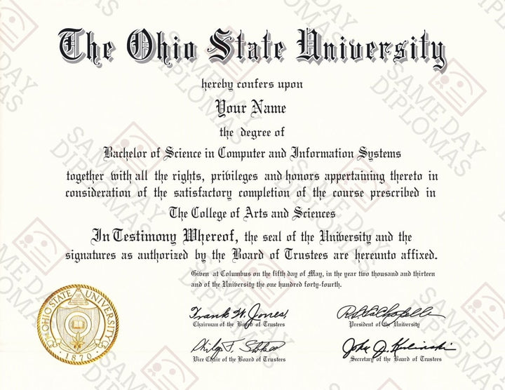 Master Degree Diploma - Doc Printers