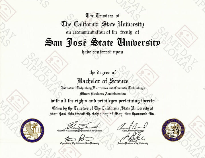 Master Degree Diploma & Transcripts - Doc Printers