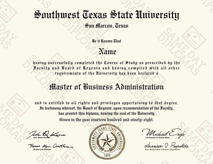 Master Degree Diploma & Transcripts - Doc Printers
