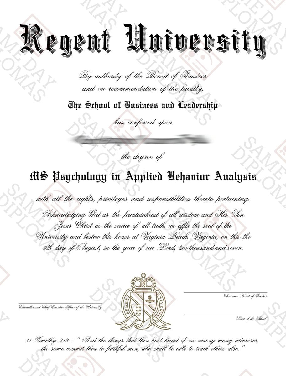 Master Degree Diploma & Transcripts - Doc Printers