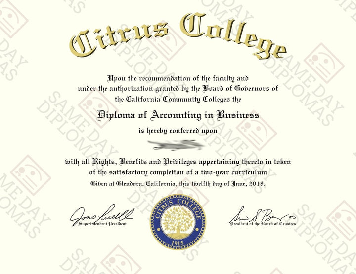 PhD Doctor of Philosophy Degree Diploma - Doc Printers