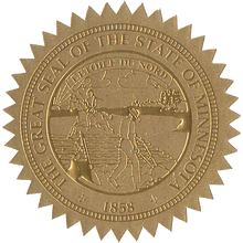 State Seals Metallic Gold