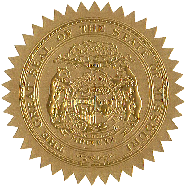 State Seals Metallic Gold