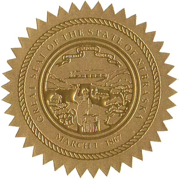 State Seals Metallic Gold