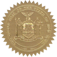 State Seals Metallic Gold