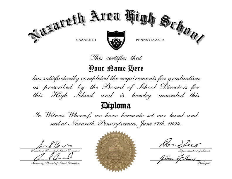 High School Diploma Printing by Graduaiton Ink