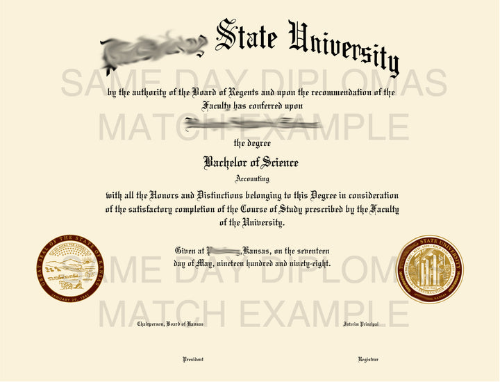 PhD Doctor of Philosophy Degree Diploma