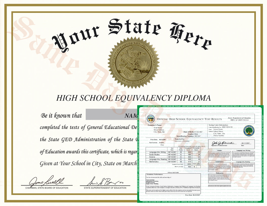GED Diploma and Transcripts