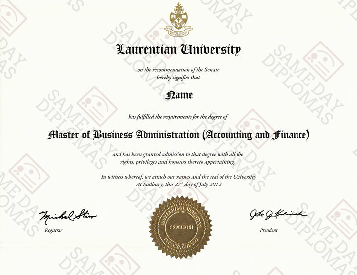 College and University Match Diploma from Canada