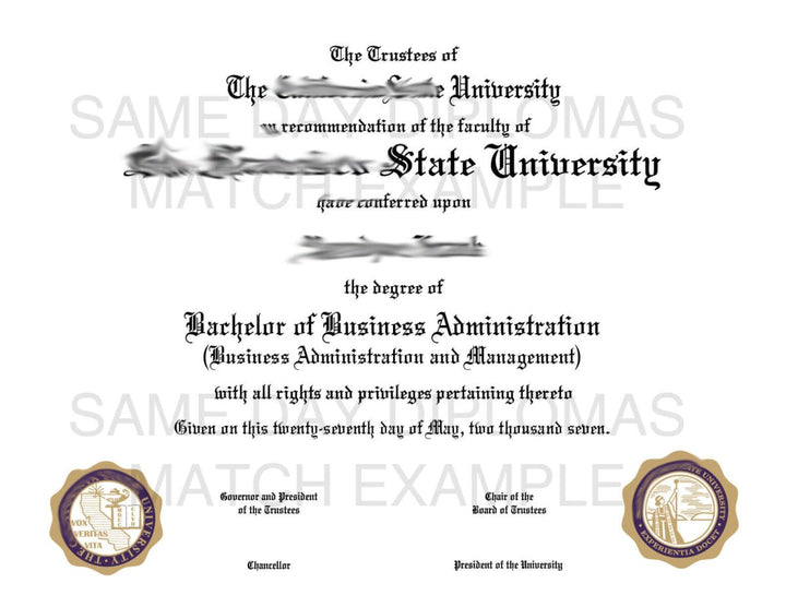 Associate Degree Diploma - Doc Printers